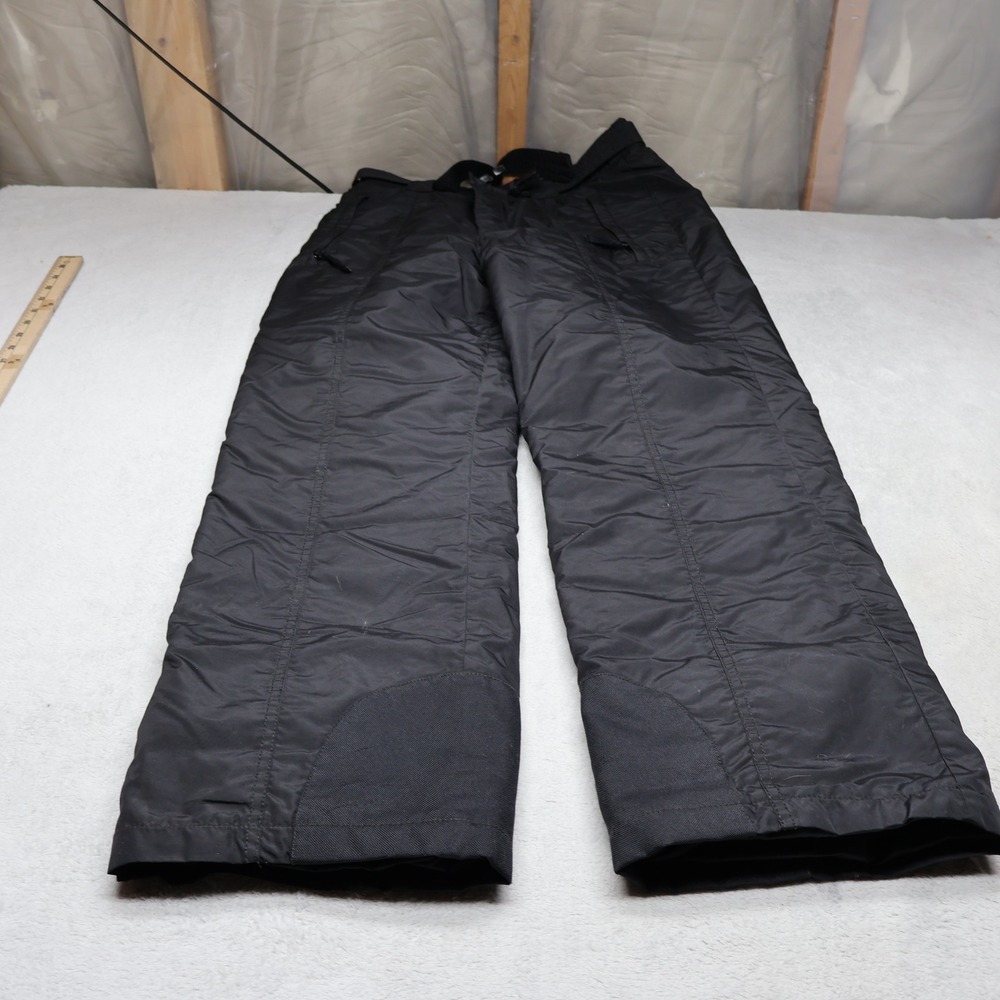 Columbia‎ Snow Pants Women Medium Black Cargo Lined Winter Waterproof Ski 29x32